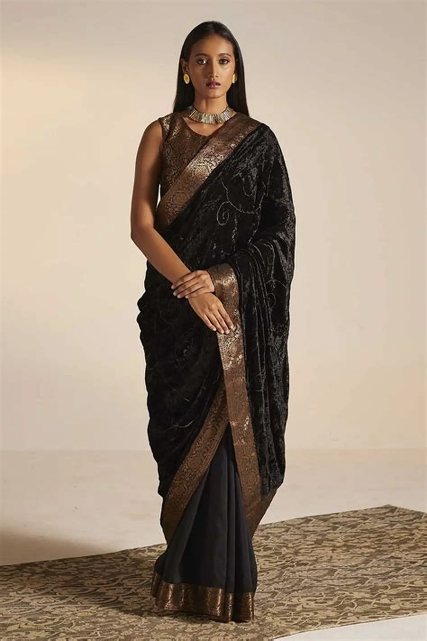 Velvet Saree